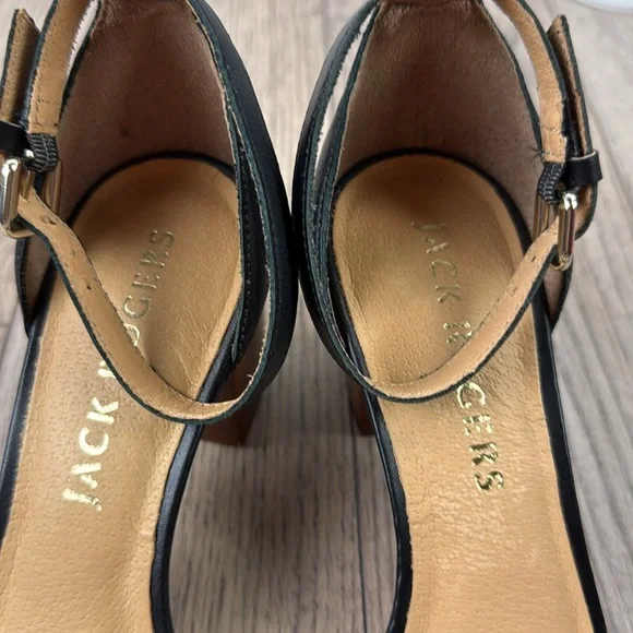 Perfect Jack Rogers Lauren Ankle Strap black Sandals - Picture 3 of 6